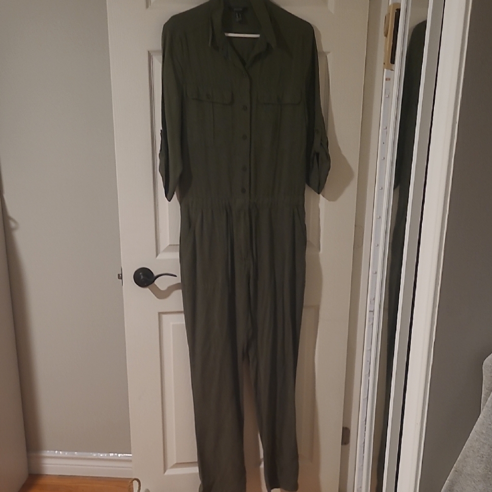 Streetwear Society Dark Green Jumpsuit